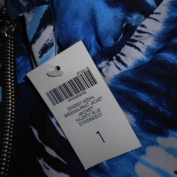 Chicos Zenergy Neema Breanna Print Jacket 1 Small - Picture 7 of 8